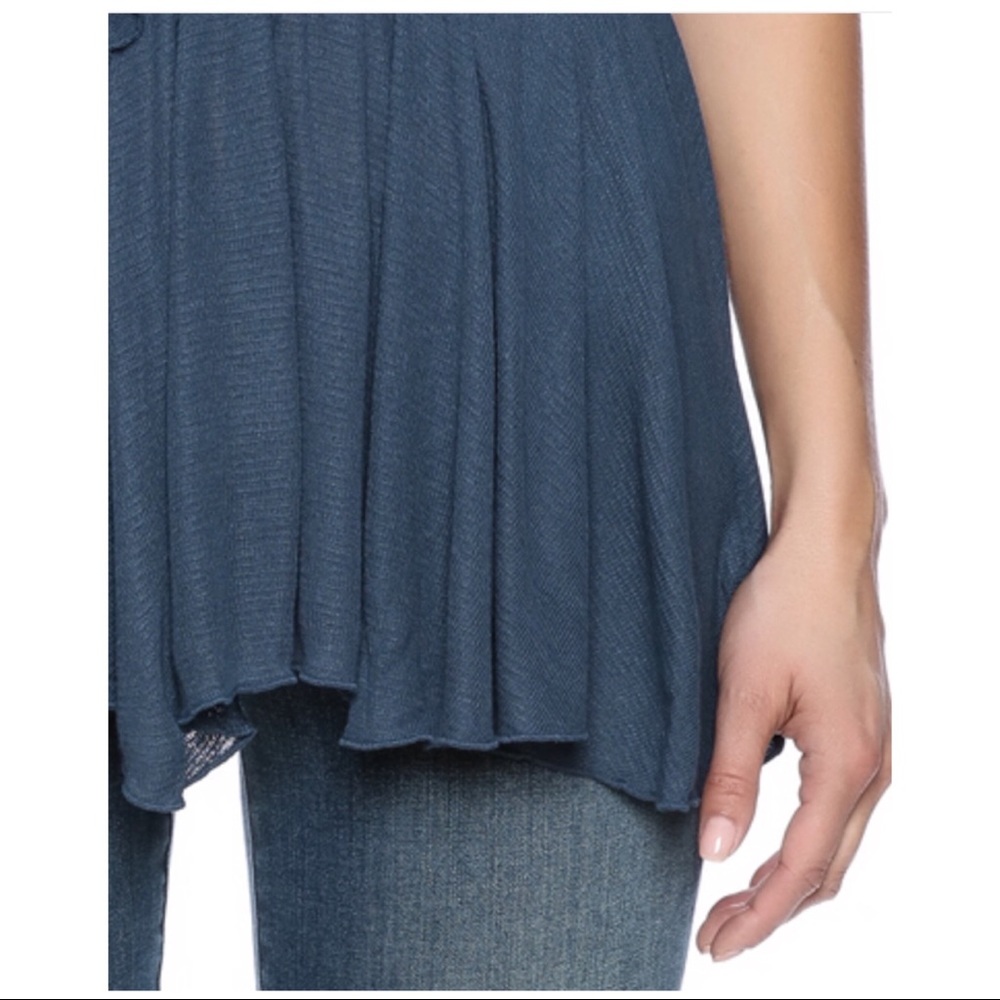 FREE PEOPLE FLOAT AWAY RUFFLE TANK - Picture 3 of 5